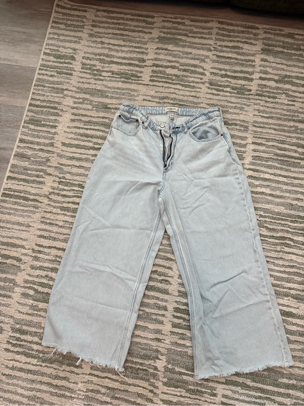 Abercrombie & Fitch Light Blue Wide Leg Women's Jeans